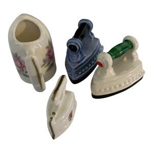 Vintage Goebel Porcelain Miniature Irons & More – West Germany Collectible Figur